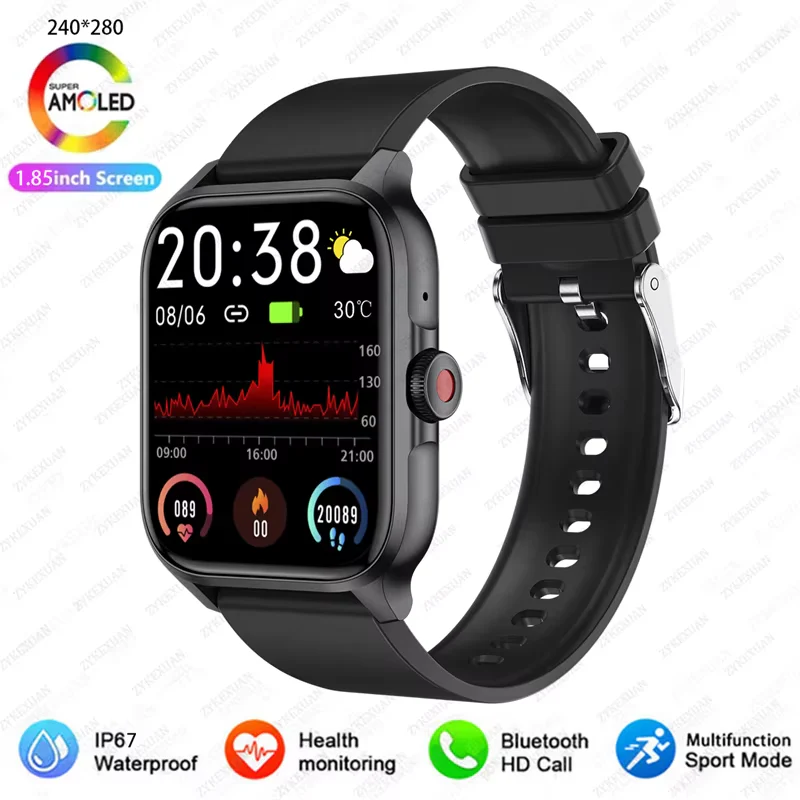 1.85” Bluetooth Calling, Blood Oxygen & Heart Rate Monitor, 100+ Sports Modes, IP68 Waterproof Fitness Tracker - Image 16