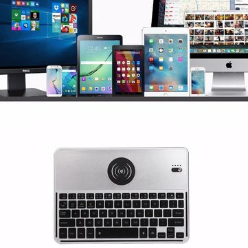 2-in-1: Qi Wireless Charger + Bluetooth Keyboard - Image 3