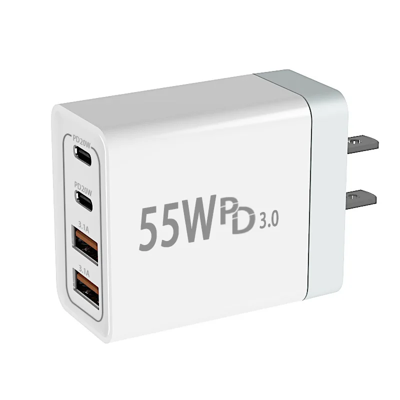 Minisopuru 55W 4-Port USB-C Fast Charger – PD & QC Power Adapter for iPhone, Samsung, Tablets, Laptops. - Image 13