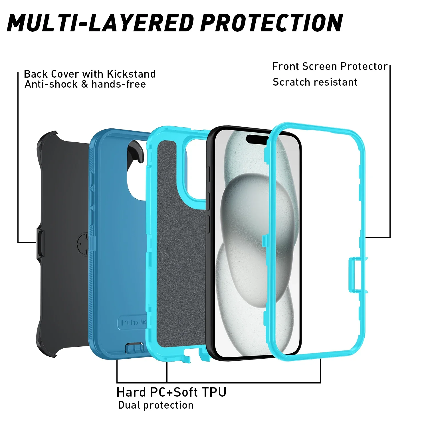 Armor Shockproof Defender Case for iPhone – Ultimate Protection for Your Device - Image 14