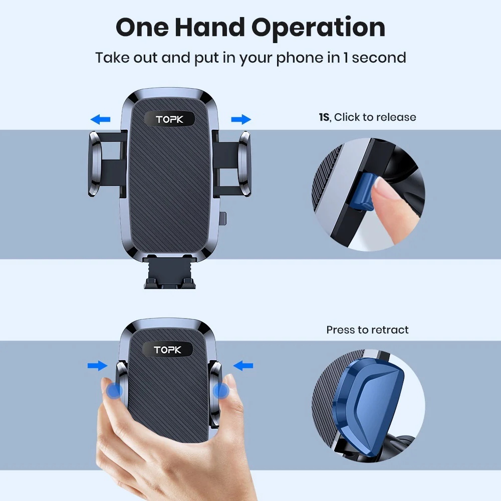 Car Navigator Phone Holder – Rotating Vent Mount with Secure Hook Grip - Image 6