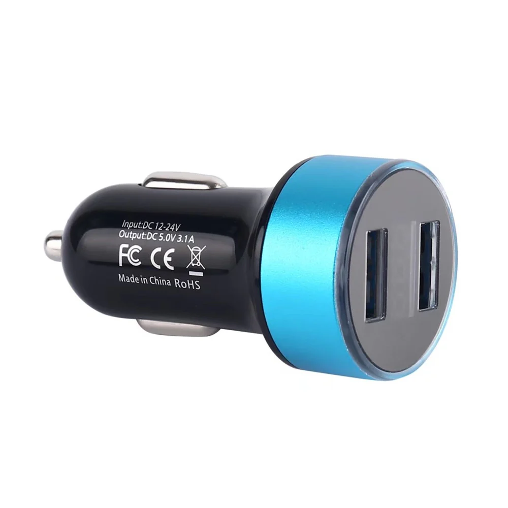 USB Car Charger Adapter | Digital LED + Dual Ports - Image 4