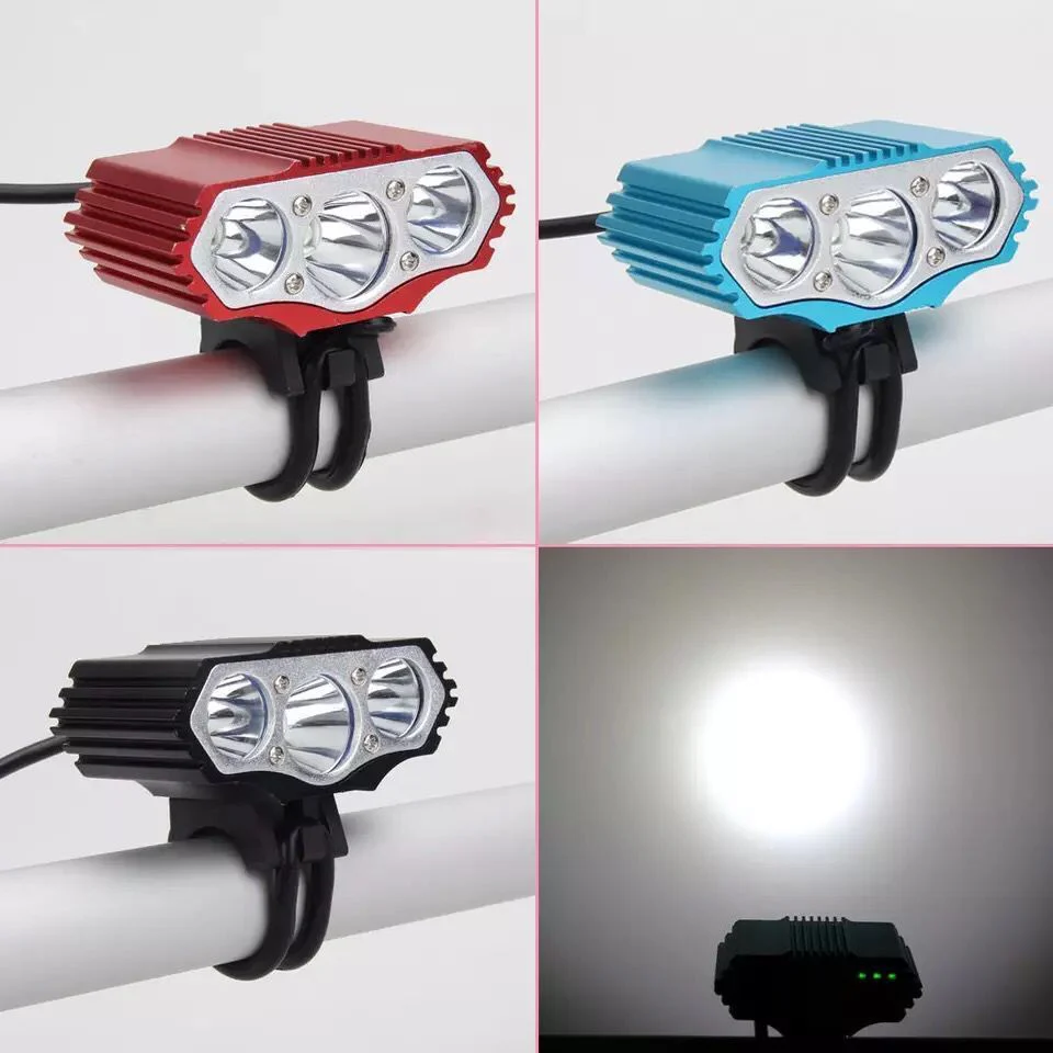 F3 light USB bicycle headlights 3 t6 mountain bike rechargeable light LED lights professional riding bike lights - Image 2