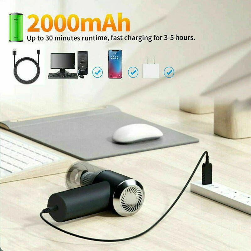 High-Power Cordless Portable Car Vacuum Cleaner Rechargeable Handheld for Easy Cleaning of Car, Home & Small Spaces - Image 6