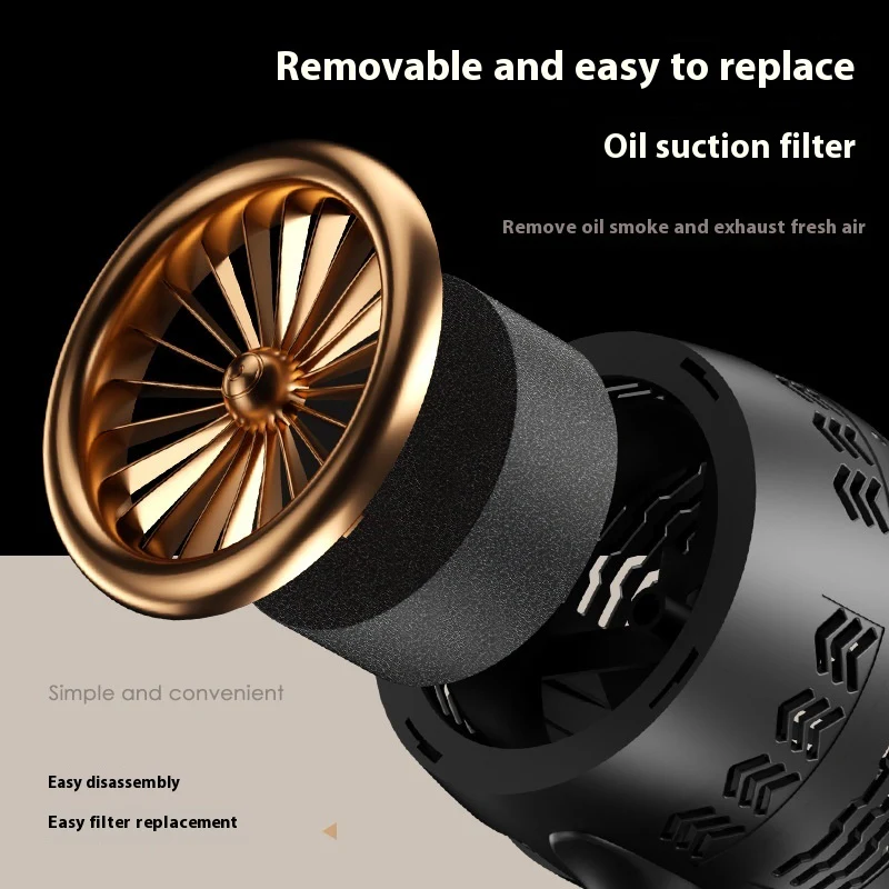 Household Portable Small Desktop Kitchen Ventilator - Image 4