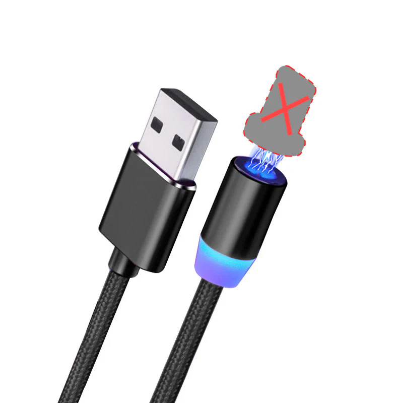 3-in-1 Magnetic Fast Charging Cable – USB to Type-C, Micro USB, Lightning – Flash Charging for Phone & Car Use - Image 3