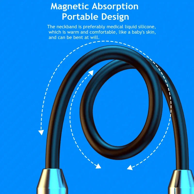 Bluetooth Wireless Magnetic Neckband Earphones – HiFi Sport TWS Headset with Mic - Image 5