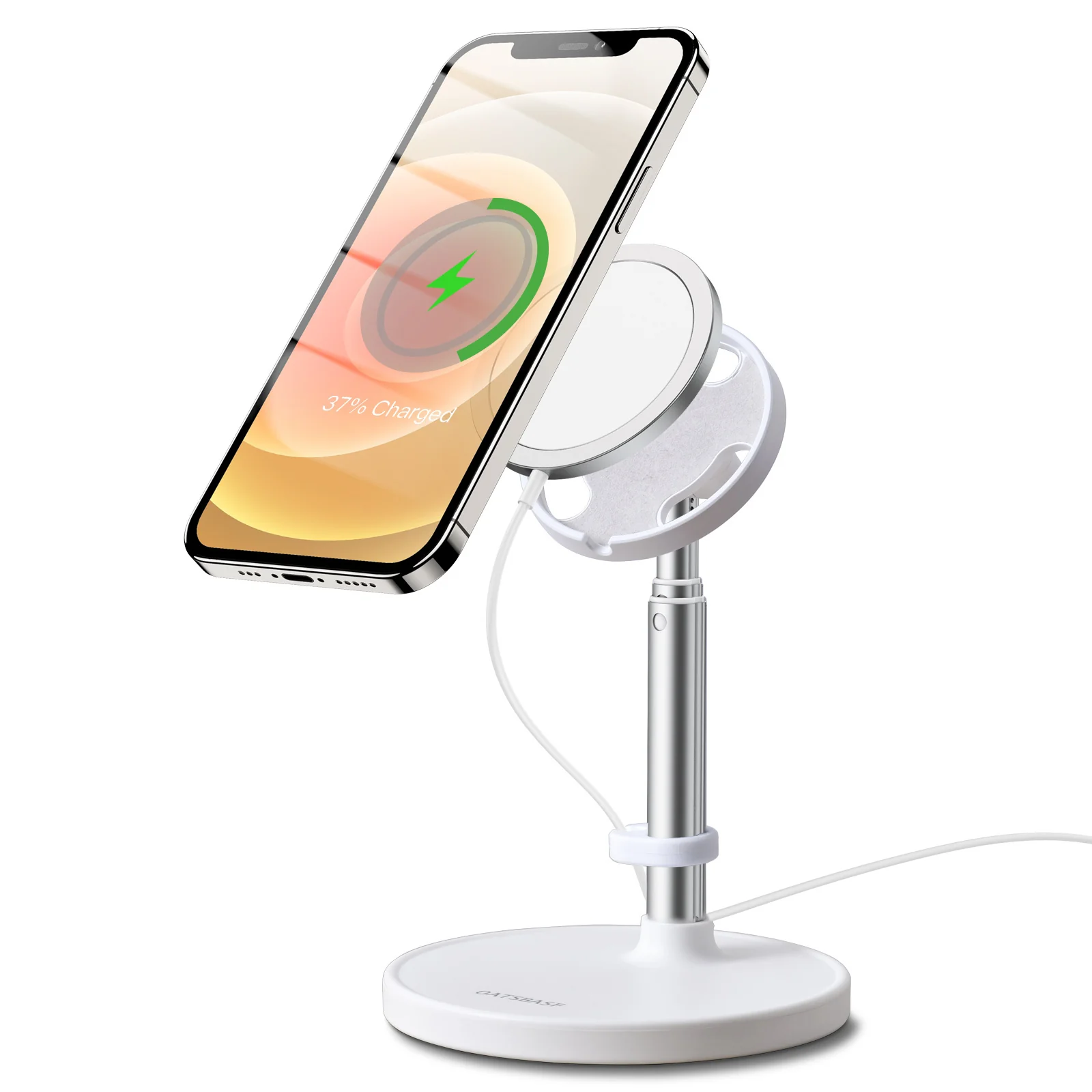 Magnetic Wireless Charger Stand – Adjustable, Telescopic & Fast Charging Dock - Image 7