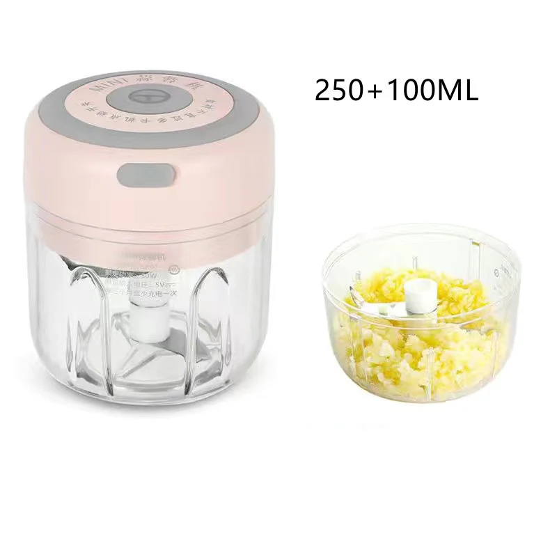 Mini Electric Garlic Chopper USB Charging Ginger Masher Machine Sturdy Durable Chili Vegetable Crusher Kitchen Tool - Image 12