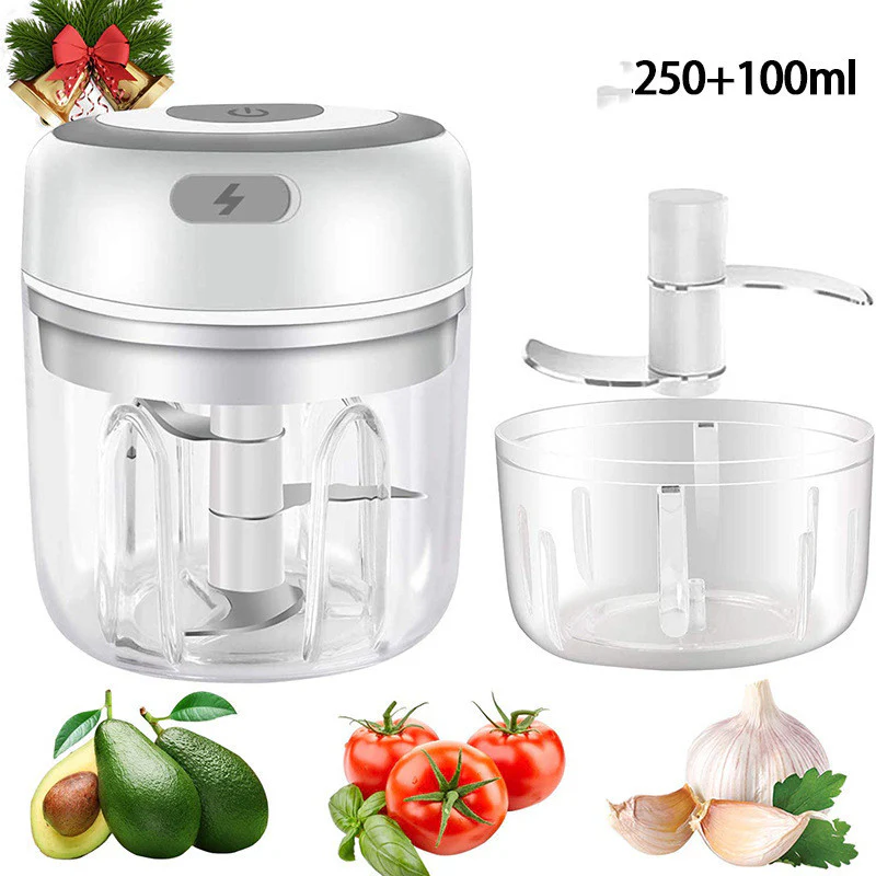 Mini Electric Garlic Chopper USB Charging Ginger Masher Machine Sturdy Durable Chili Vegetable Crusher Kitchen Tool - Image 15