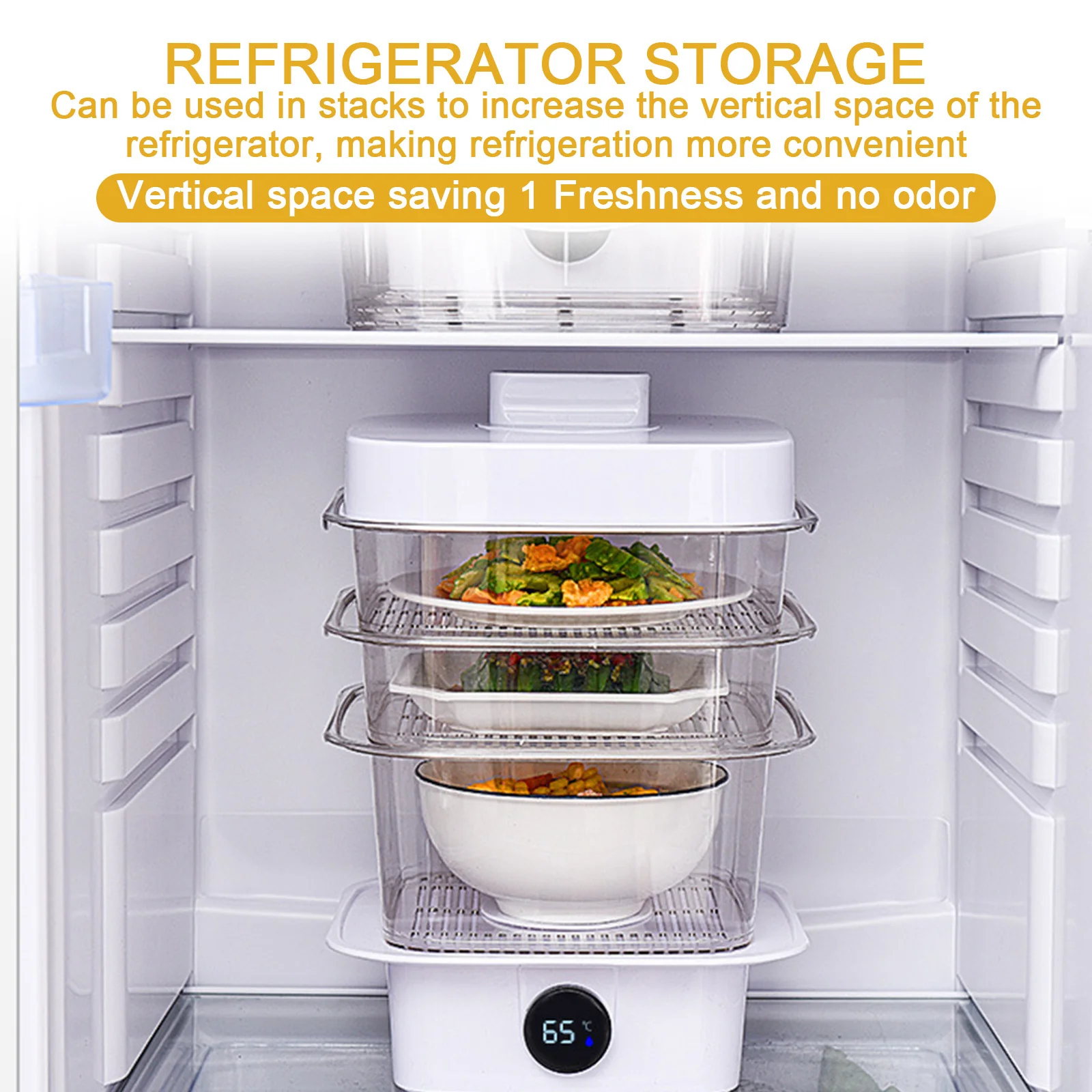 Multi-layer Dish Cover Heat Preservation Kitchen Cover Dining Table Leftover Storage Box Transparent Stack Cooking Hood Steamer - Image 8