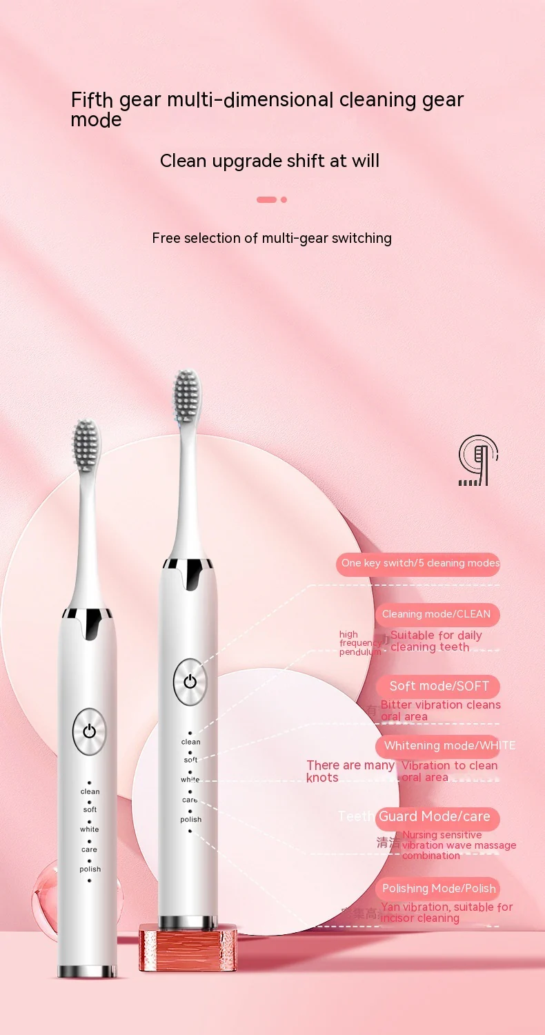 Rechargeable Waterproof Electric Toothbrush – Powerful, Deep Clean Smile - Image 5