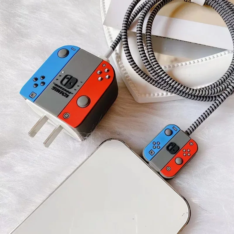 Retro Cute Cartoon Silicone Charger Protective Case – Adorable Protection for iPhone 18W-20W Fast Chargers - Image 5