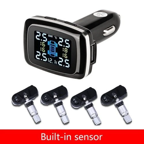 Smart Tire Pressure Monitor with USB Charger – Real-Time Safety & Power in One! - Image 3
