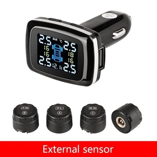 Smart Tire Pressure Monitor with USB Charger – Real-Time Safety & Power in One! - Image 6