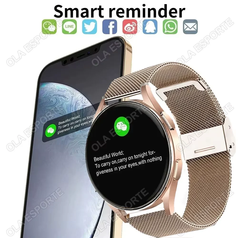 Smart Watch 6 Pro – 1.28” Full Touch Bluetooth Calling Smartwatch with Blood Pressure & Heart Rate Monitor for iOS & Android - Image 4