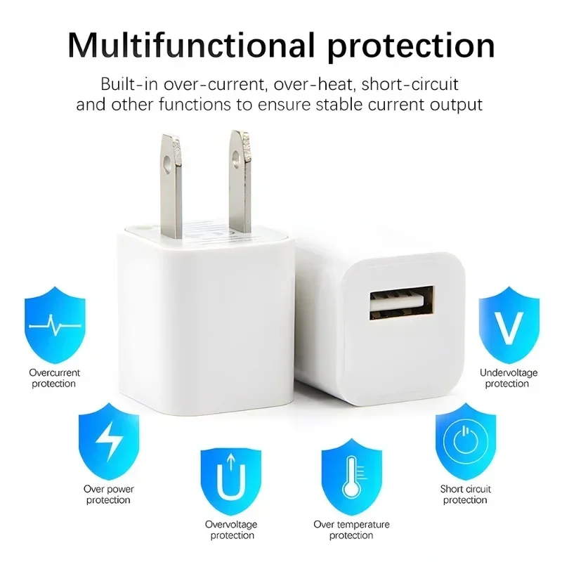 USB Wall Charger, Fast Charging Adapter for iPhone & iPad Travel Accessories - Image 3