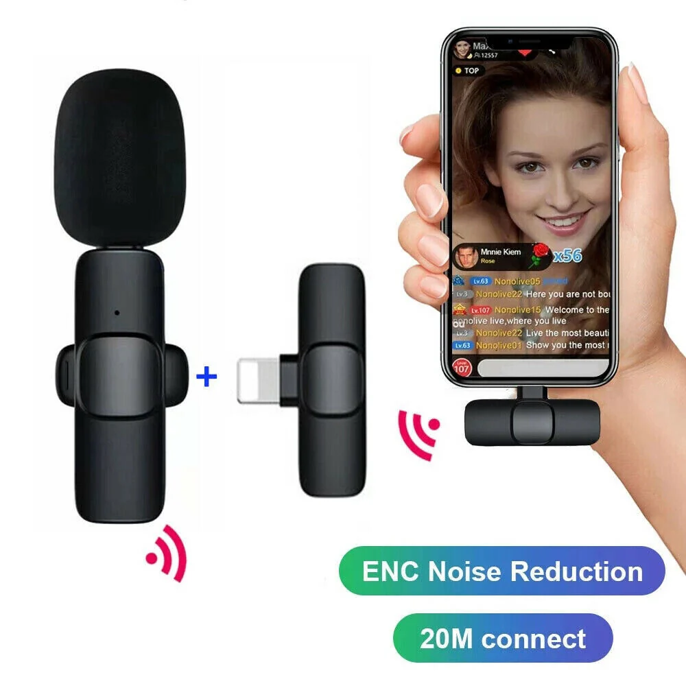 Wireless Lavalier Microphone for iPhone & iPad – Ideal for Vlogs & Podcasts - Image 3