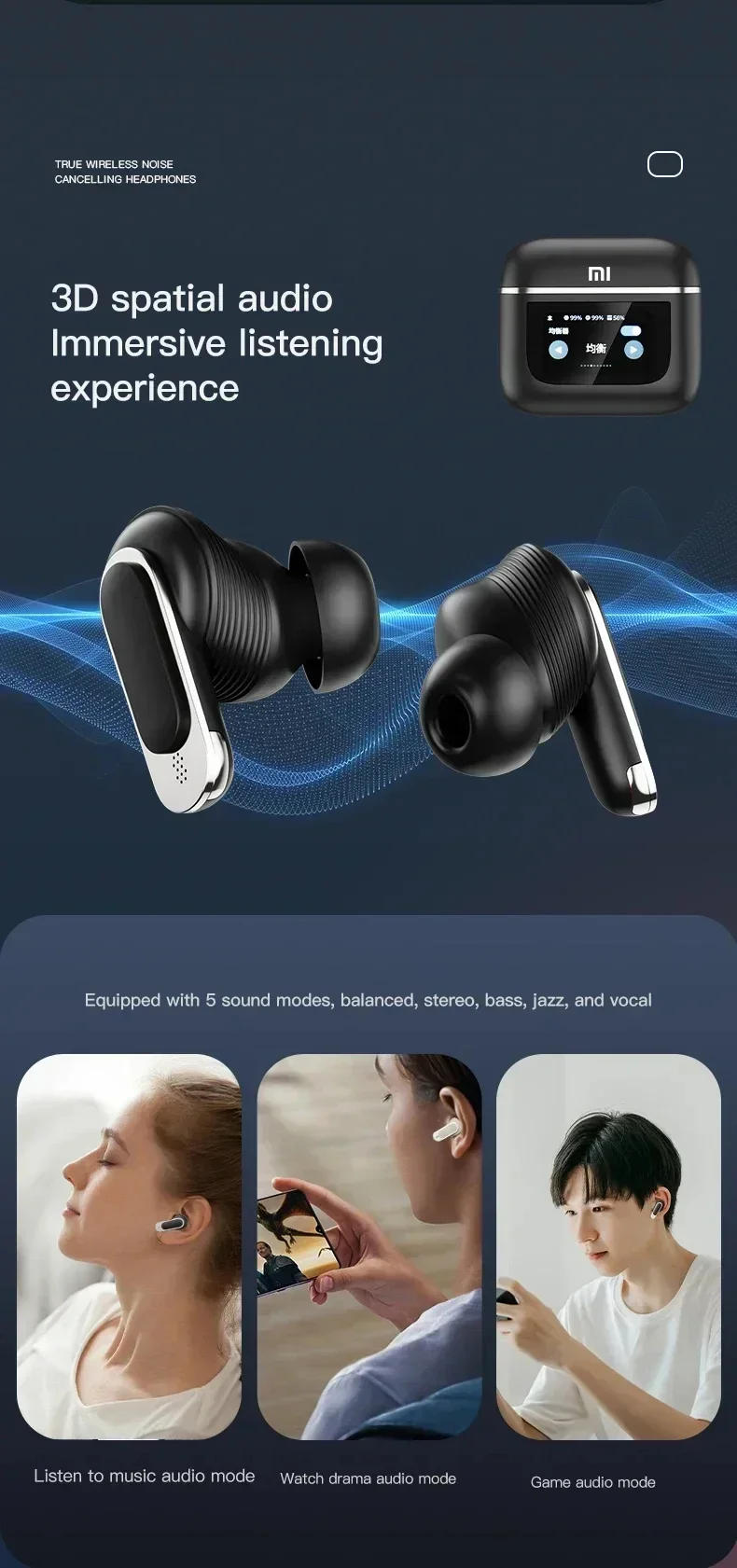 Xiaomi Tour Pro 2 Wireless Earbuds – LCD Touch Screen & ANC for Unmatched Audio Performance - Image 16