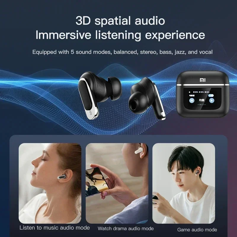 Xiaomi Tour Pro 2 Wireless Earbuds – LCD Touch Screen & ANC for Unmatched Audio Performance - Image 4