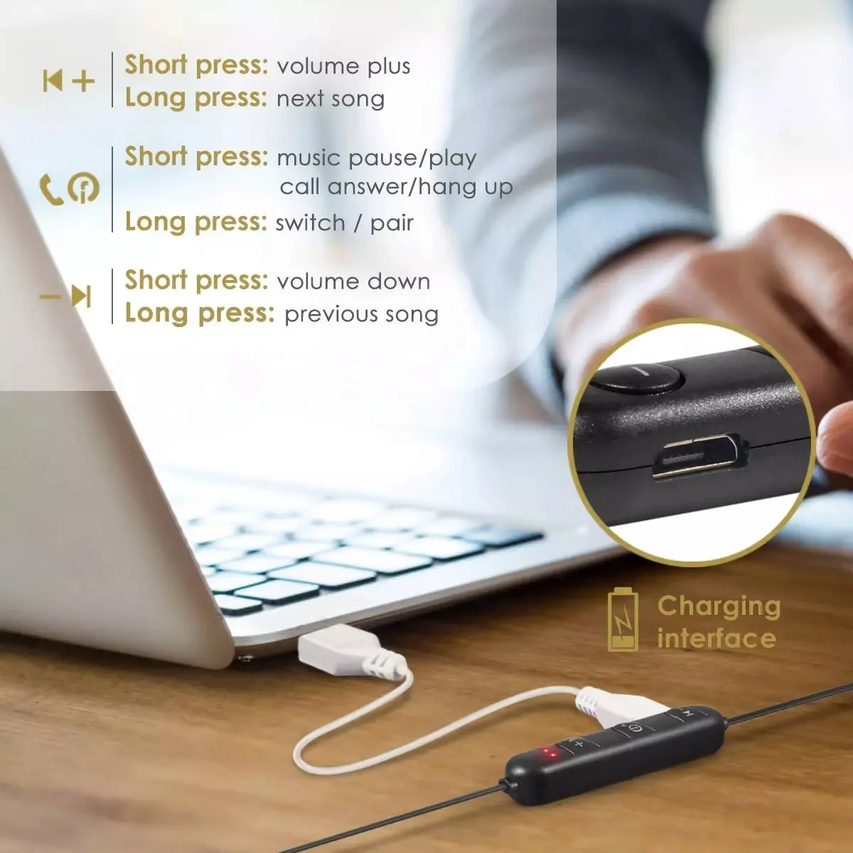 XT 6 Wireless Bluetooth 5.0 Headphones Neckband Magnetic Earphones TWS Stereo Sports Running Earbuds With Mic for All Smartphone - Image 9