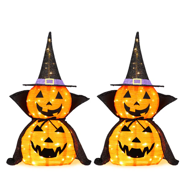 2-Pack 3ft Collapsible Pumpkin Halloween Decor - Image 7