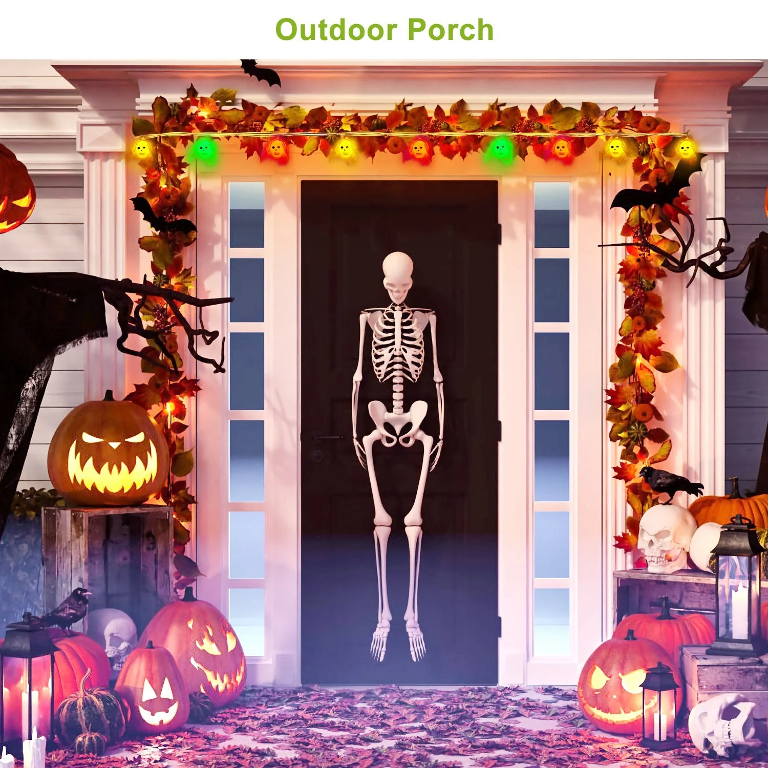 3-Pack Colorful Halloween String Lights 24ft - Image 3