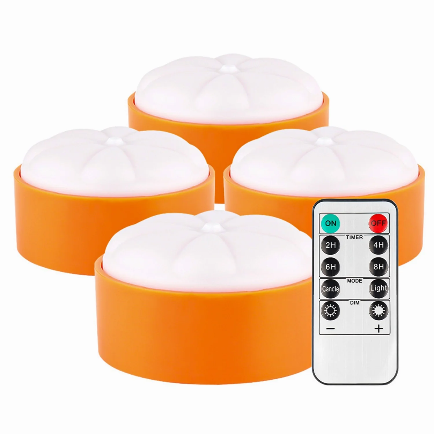 4-Pack LED Pumpkin Lights Halloween Decor - Image 10