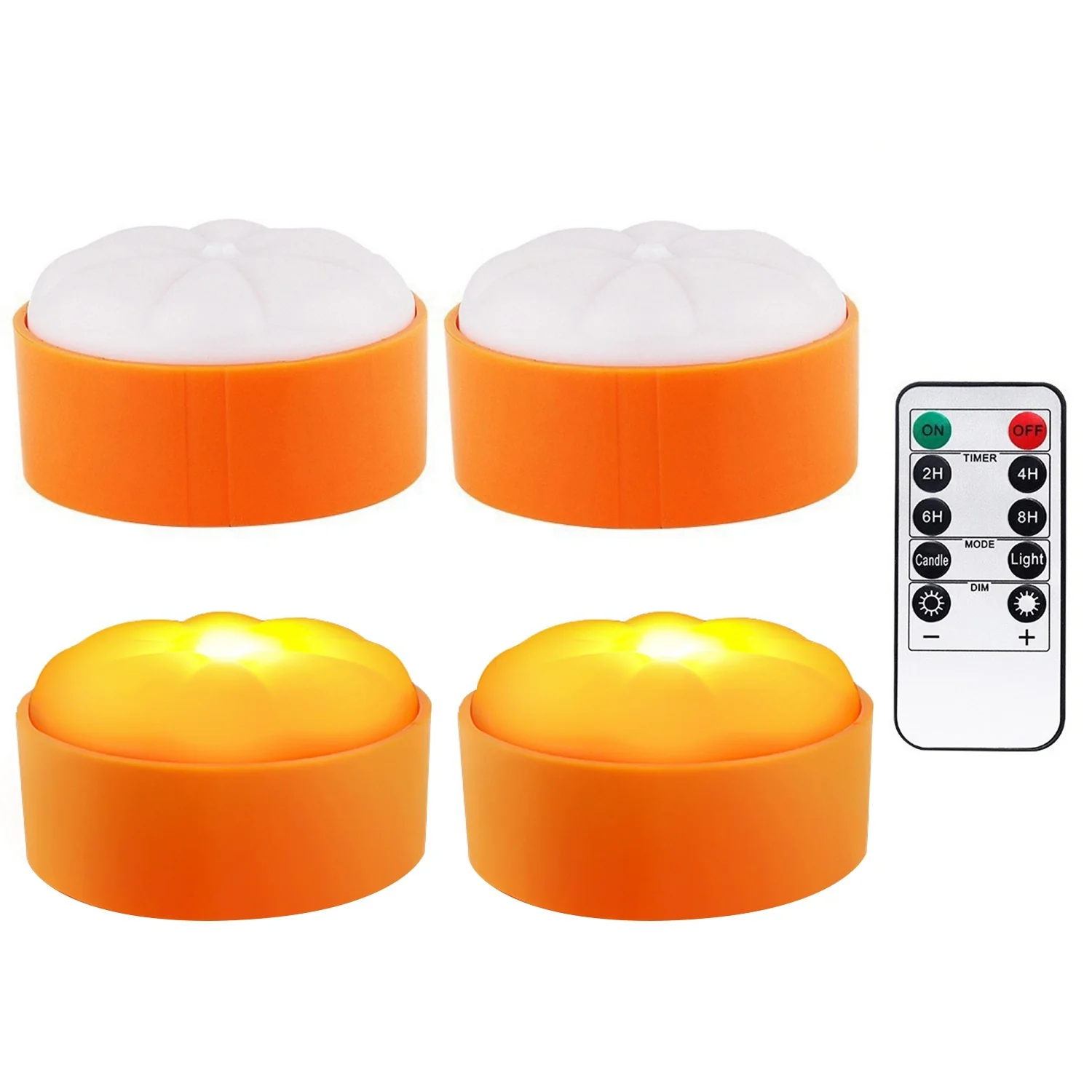 4-Pack LED Pumpkin Lights Halloween Decor - Image 11