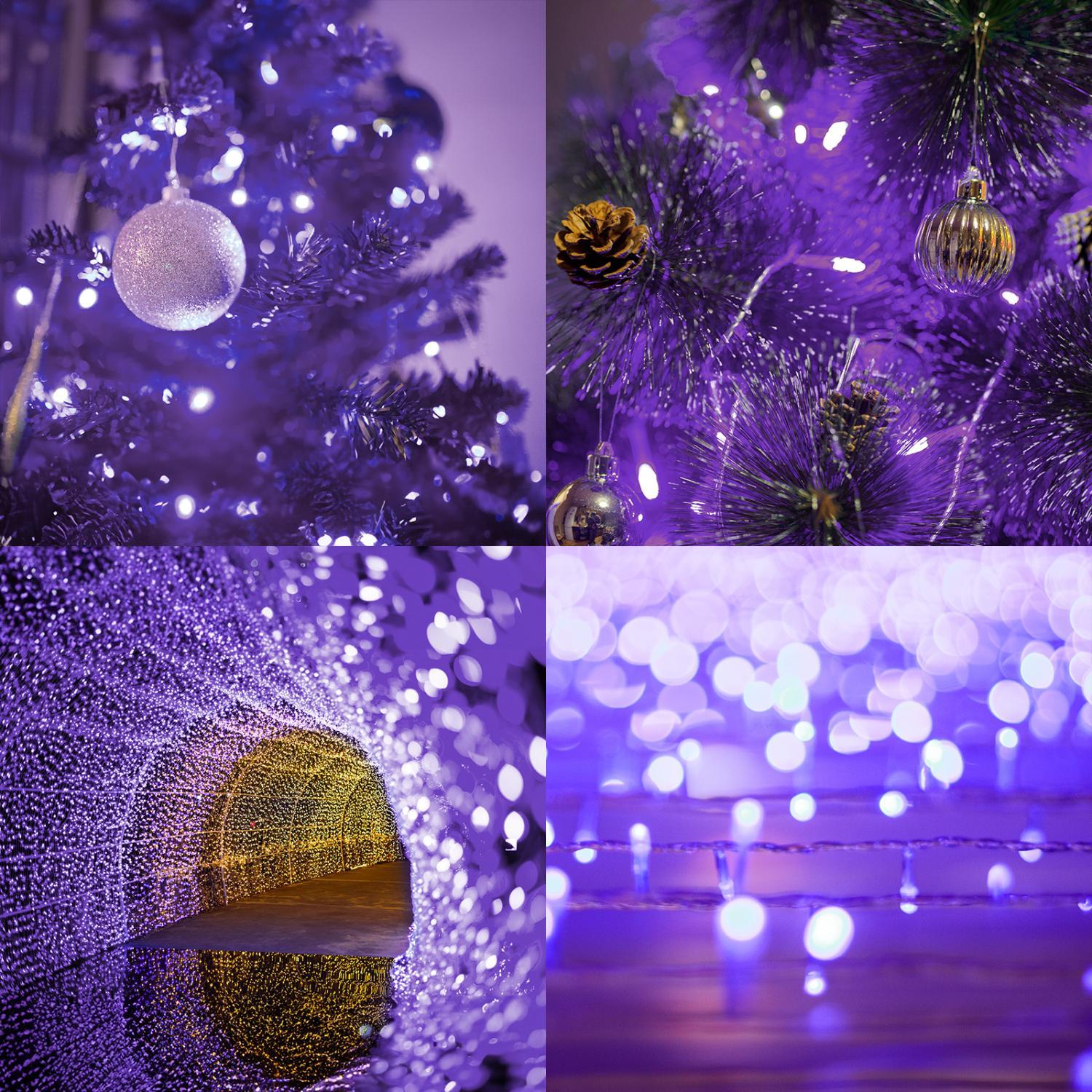 66ft Purple Halloween Fairy String Lights - Image 4