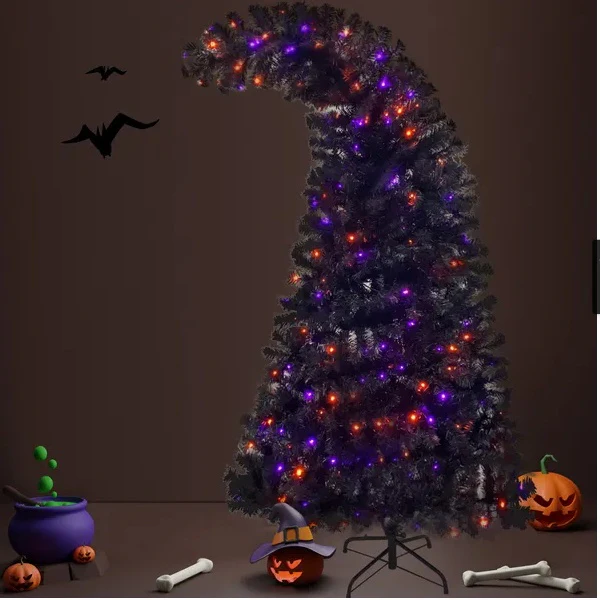 6ft Bent Top Halloween Christmas Tree - Image 3