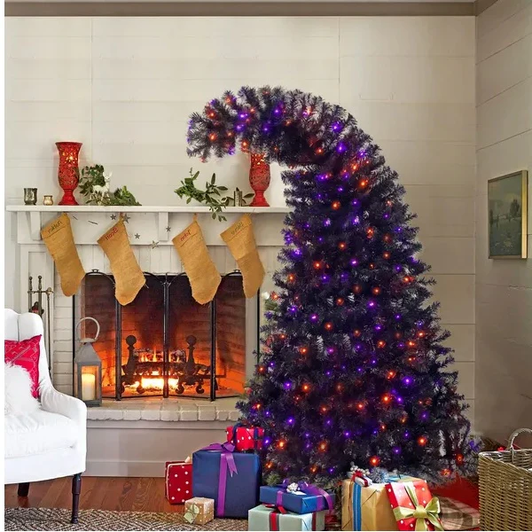 6ft Bent Top Halloween Christmas Tree - Image 5