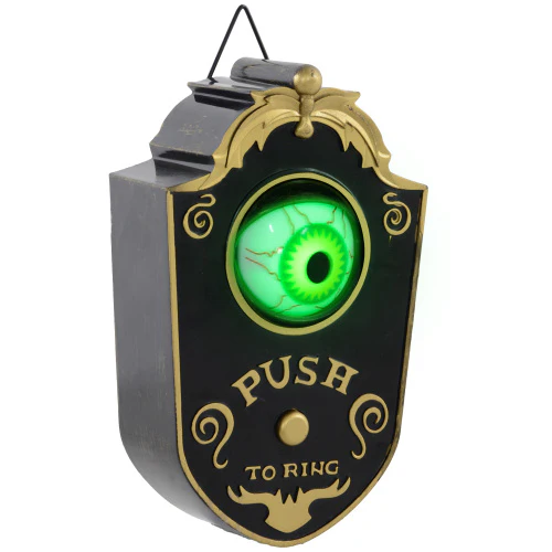 7.1in Animatronic Doorbell Halloween Decor - Image 7