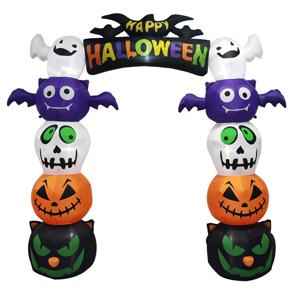 8.2ft Stacking Pumpkin Arch Halloween Inflatable - Image 11