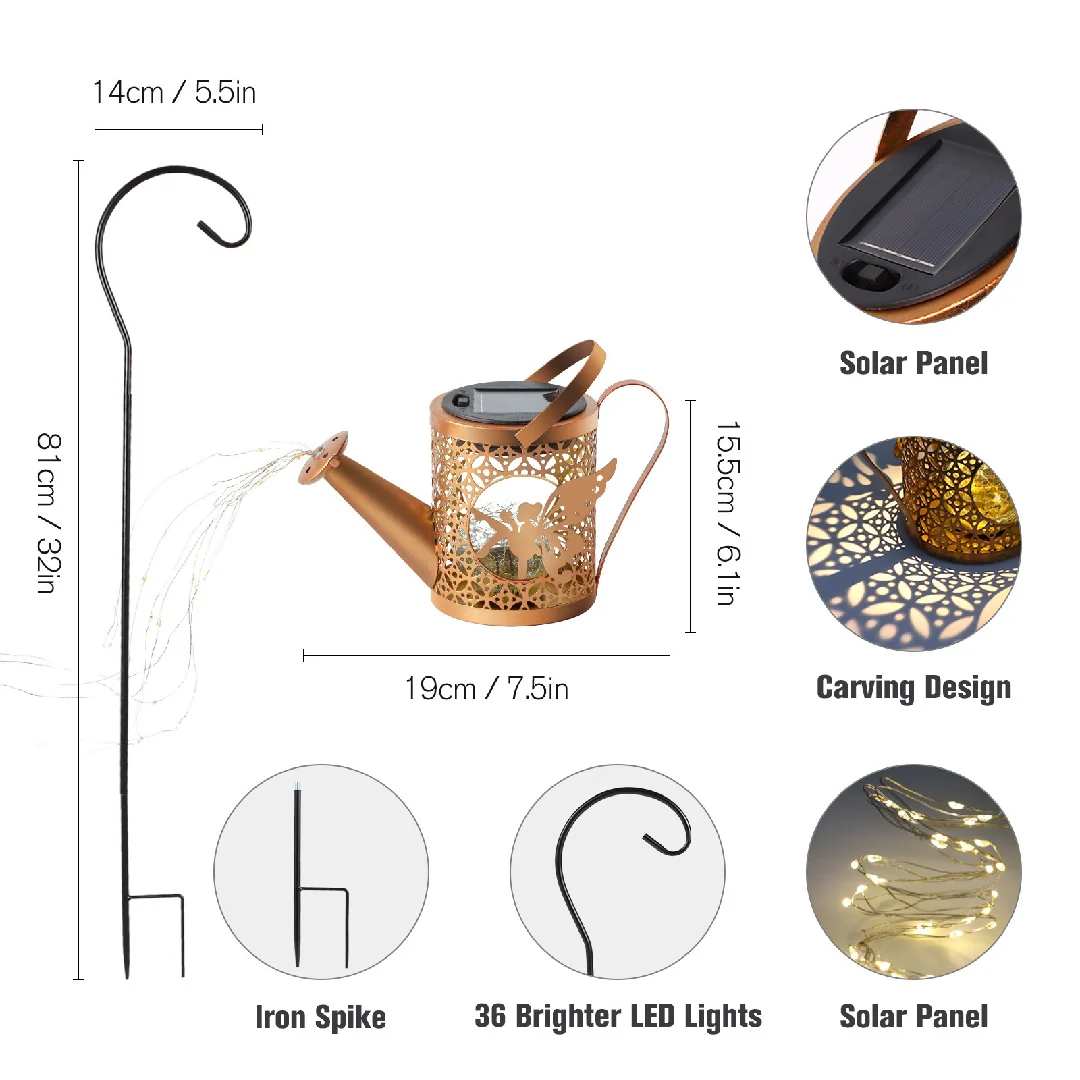 Solar Water Tank Lights, Halloween Vintage Hollow Pattern - Image 5